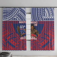 Samoa Independence Day Window Curtain 64th Anniversary Toa O Samoa