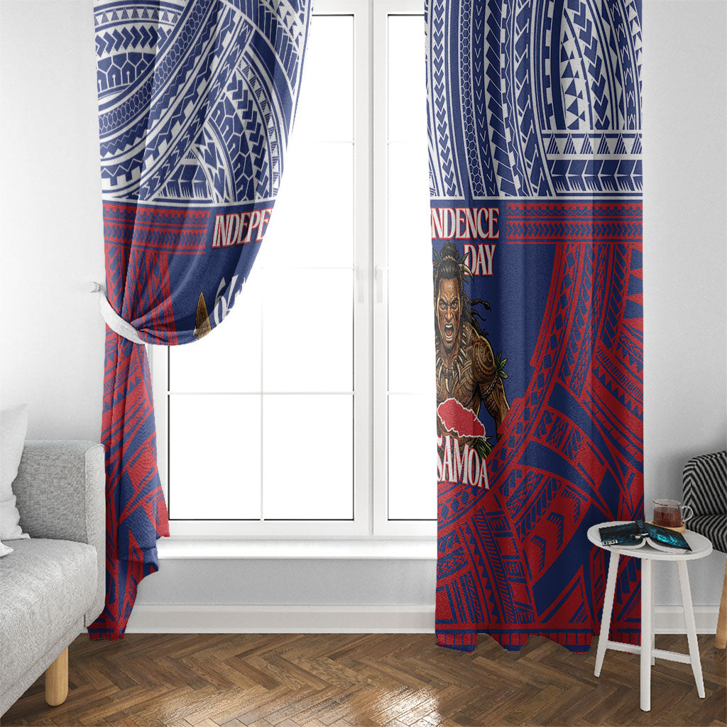 Samoa Independence Day Window Curtain 64th Anniversary Toa O Samoa