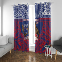 Samoa Independence Day Window Curtain 64th Anniversary Toa O Samoa
