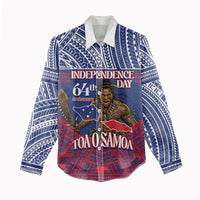 Personalised Samoa Independence Day Women Casual Shirt 64th Anniversary Toa O Samoa LT14 - Polynesian Pride
