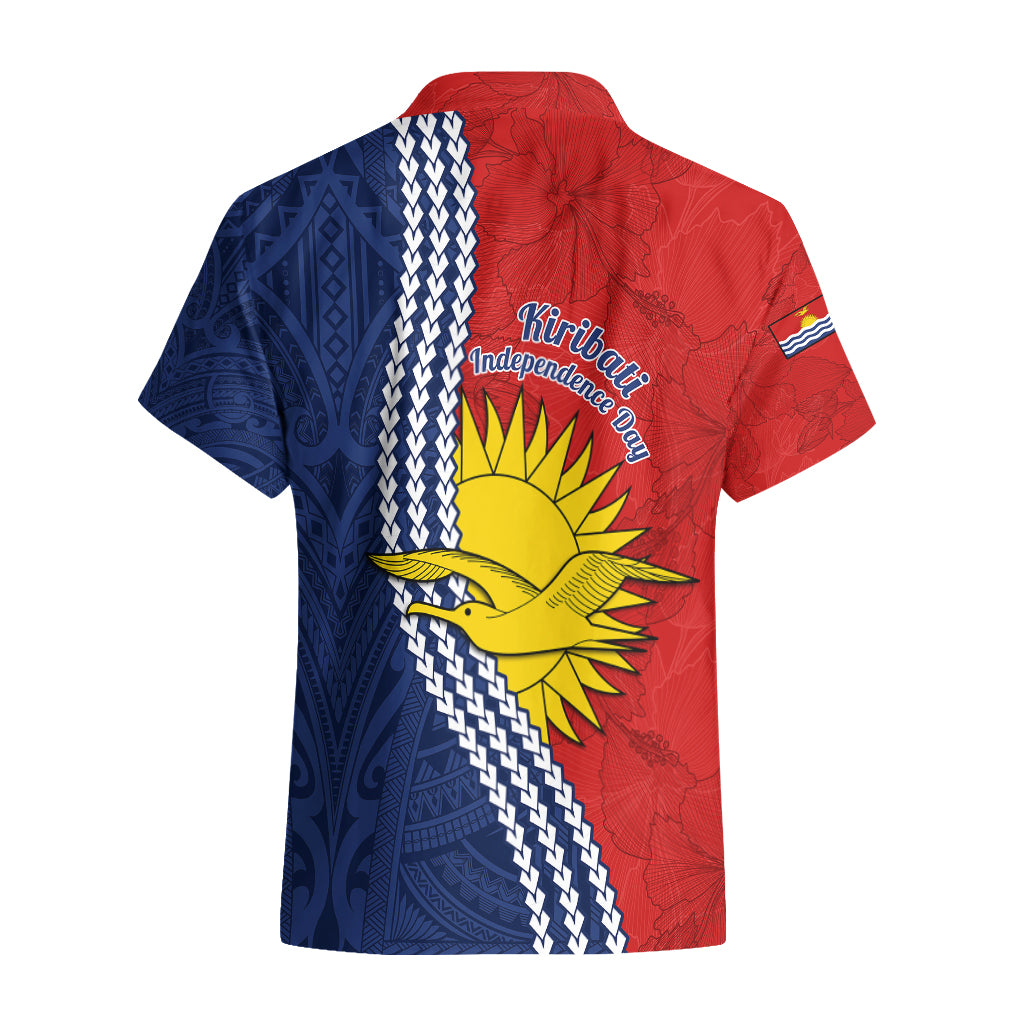 Kiribati Independence Day Hawaiian Shirt Happy 44th Anniversary Hibiscus Polynesian LT14 - Polynesian Pride