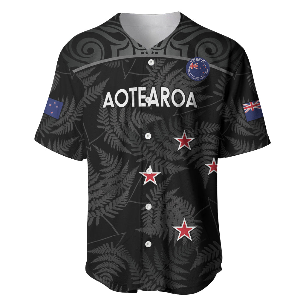 Custom New Zealand Silver Fern Football Baseball Jersey Summer 2024 Olympic Go Aotearoa