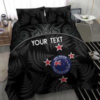 Custom New Zealand Silver Fern Football Bedding Set Summer 2024 Olympic Go Aotearoa LT14 - Polynesian Pride