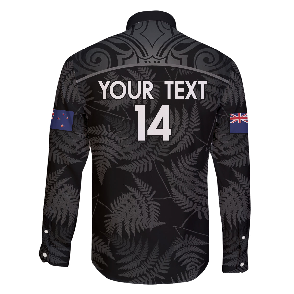 Custom New Zealand Silver Fern Football Family Matching Long Sleeve Bodycon Dress and Hawaiian Shirt Summer 2024 Olympic Go Aotearoa