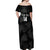 Custom New Zealand Silver Fern Football Off Shoulder Maxi Dress Summer 2024 Olympic Go Aotearoa