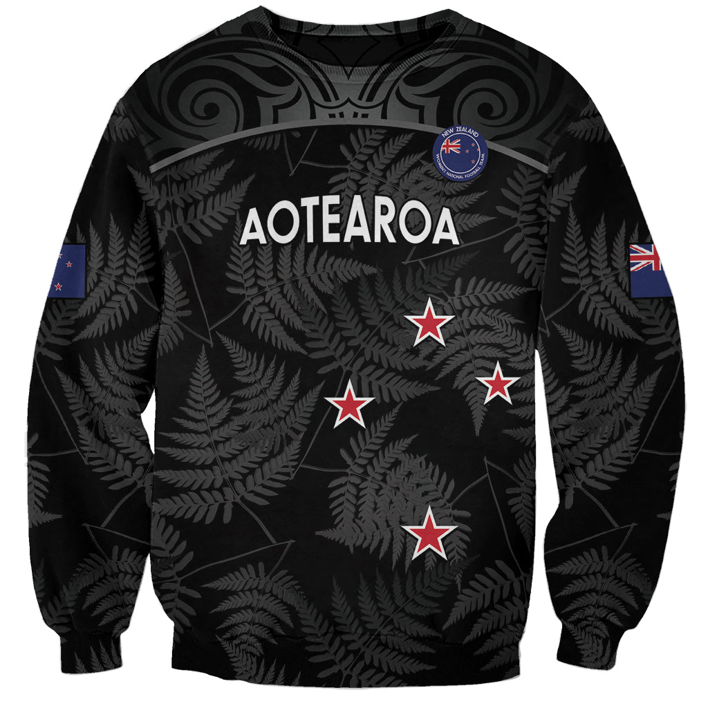 Custom New Zealand Silver Fern Football Sweatshirt Summer 2024 Olympic Go Aotearoa