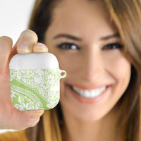 Polynesian Tiare Flower Sage Green Pastel AirPods Case LT14 - Polynesian Pride