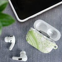 Polynesian Tiare Flower Sage Green Pastel AirPods Case LT14 - Polynesian Pride