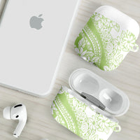 Polynesian Tiare Flower Sage Green Pastel AirPods Case LT14 - Polynesian Pride