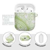 Polynesian Tiare Flower Sage Green Pastel AirPods Case LT14 - Polynesian Pride