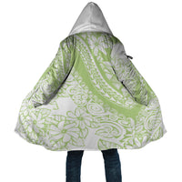 Polynesian Tiare Flower Sage Green Pastel Cloak