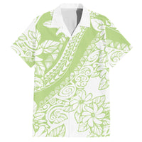 Polynesian Tiare Flower Sage Green Pastel Hawaiian Shirt LT14 Sage Green - Polynesian Pride