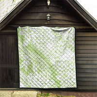 Polynesian Tiare Flower Sage Green Pastel Quilt LT14 - Polynesian Pride