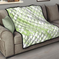 Polynesian Tiare Flower Sage Green Pastel Quilt LT14 - Polynesian Pride