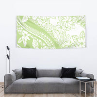 Polynesian Tiare Flower Sage Green Pastel Tapestry LT14 - Polynesian Pride