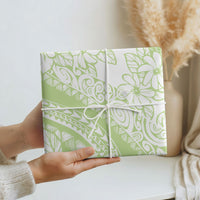 Polynesian Tiare Flower Sage Green Pastel Wrapping Paper LT14 - Polynesian Pride