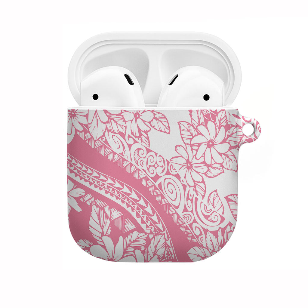 Polynesian Tiare Flower Pink Pastel Vibes AirPods Case LT14 Pink - Polynesian Pride