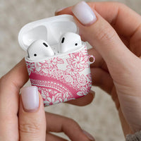 Polynesian Tiare Flower Pink Pastel Vibes AirPods Case LT14 - Polynesian Pride