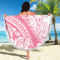 Polynesian Tiare Flower Pink Pastel Vibes Beach Blanket LT14 - Polynesian Pride