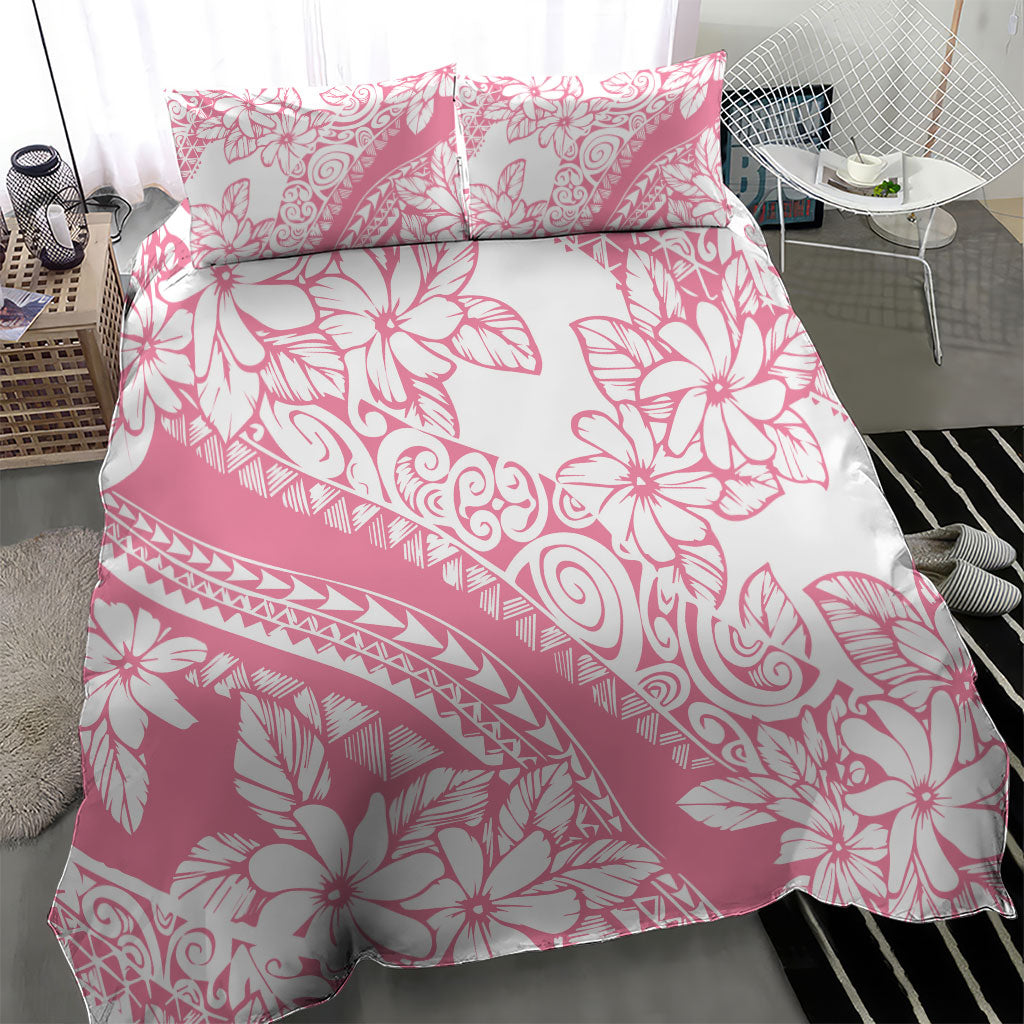 Polynesian Tiare Flower Pink Pastel Vibes Bedding Set LT14 - Polynesian Pride