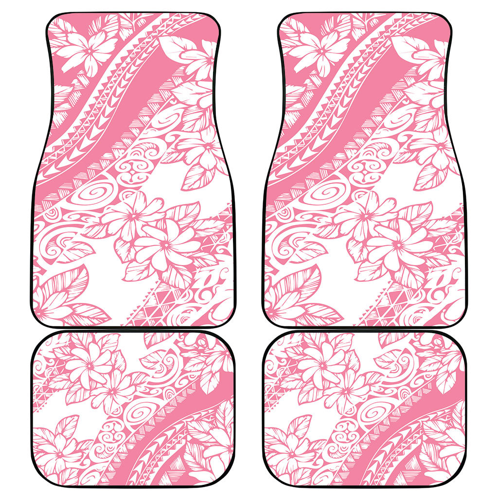 Polynesian Tiare Flower Pink Pastel Vibes Car Mats LT14 - Polynesian Pride