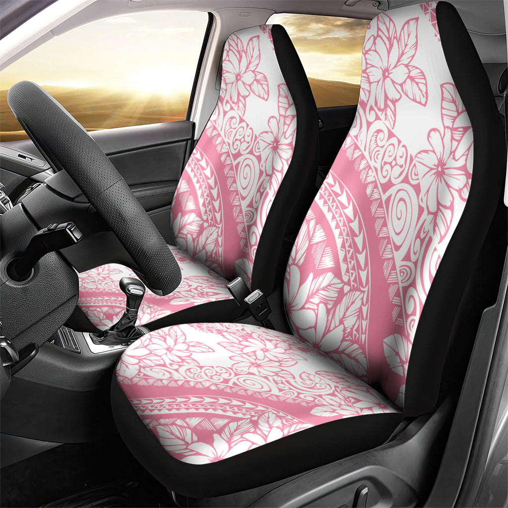 Polynesian Tiare Flower Pink Pastel Vibes Car Seat Cover LT14 - Polynesian Pride