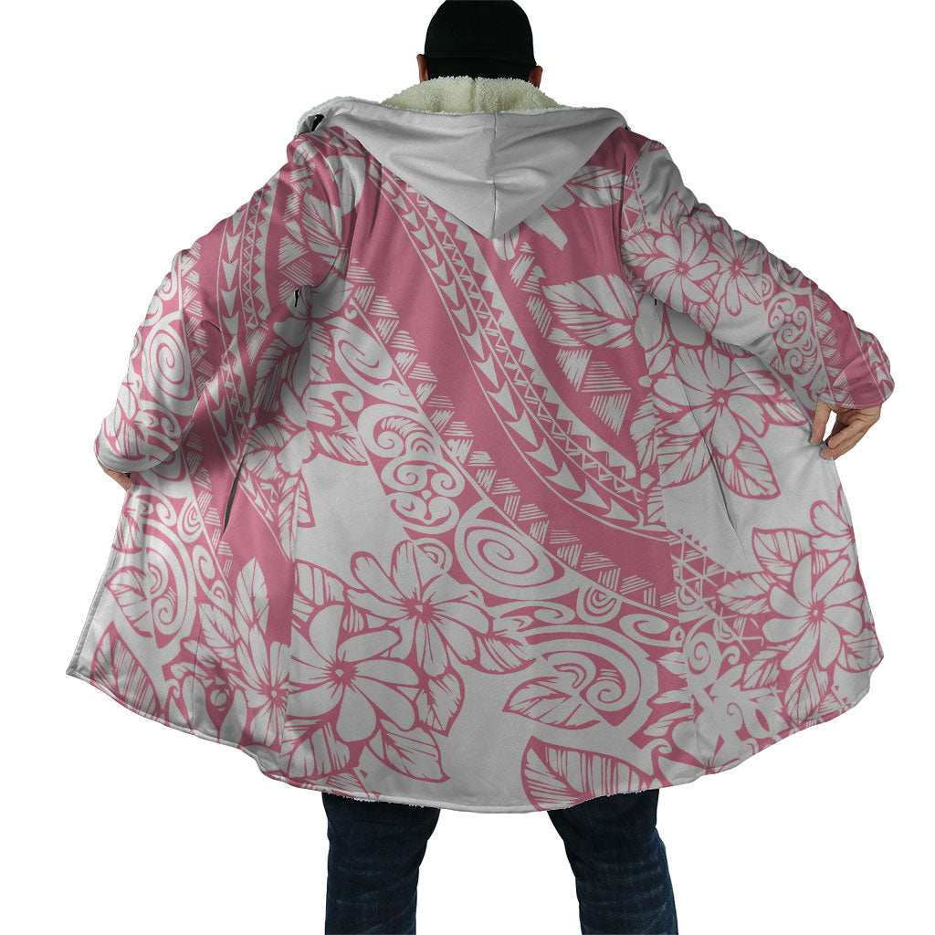 Polynesian Tiare Flower Pink Pastel Vibes Cloak LT14 - Polynesian Pride