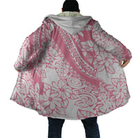Polynesian Tiare Flower Pink Pastel Vibes Cloak LT14 - Polynesian Pride