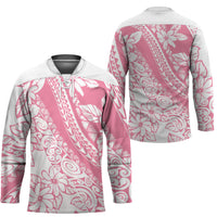 Polynesian Tiare Flower Pink Pastel Vibes Hockey Jersey LT14 - Polynesian Pride