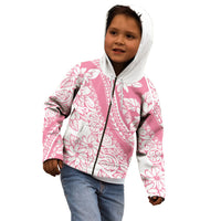 Polynesian Tiare Flower Pink Pastel Vibes Kid Hoodie LT14 - Polynesian Pride