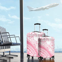 Polynesian Tiare Flower Pink Pastel Vibes Luggage Cover LT14 - Polynesian Pride