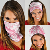 Polynesian Tiare Flower Pink Pastel Vibes Neck Gaiter LT14 - Polynesian Pride