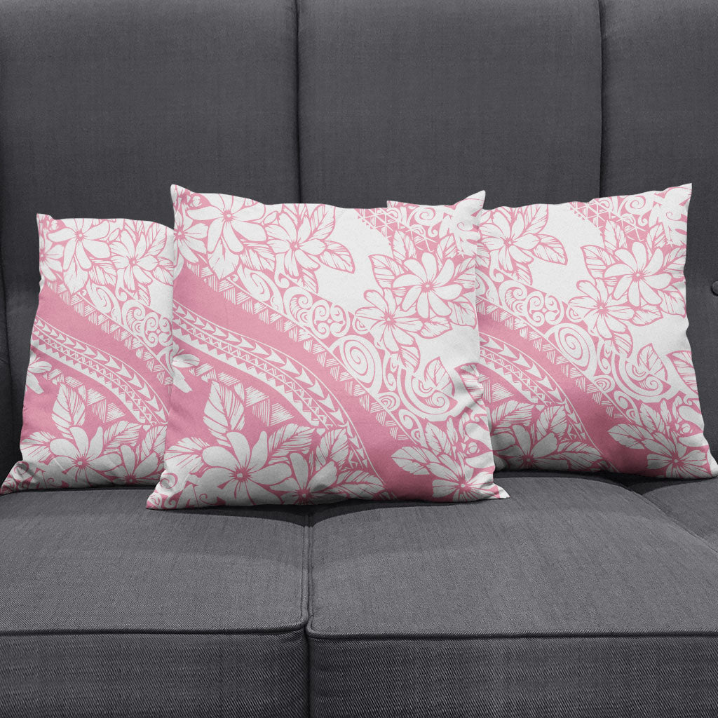 Polynesian Tiare Flower Pink Pastel Vibes Pillow Cover LT14 - Polynesian Pride