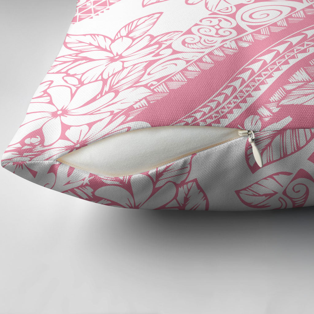 Polynesian Tiare Flower Pink Pastel Vibes Pillow Cover LT14 - Polynesian Pride