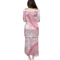 Polynesian Tiare Flower Pink Pastel Vibes Puletasi LT14 - Polynesian Pride