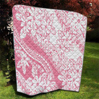 Polynesian Tiare Flower Pink Pastel Vibes Quilt LT14 - Polynesian Pride