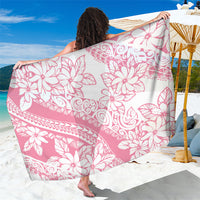 Polynesian Tiare Flower Pink Pastel Vibes Sarong LT14 One Size 44 x 66 inches Pink - Polynesian Pride