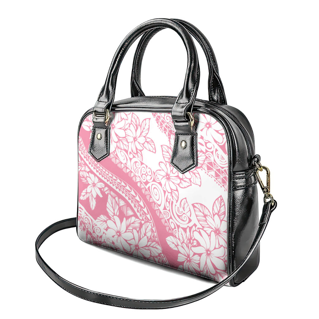 Polynesian Tiare Flower Pink Pastel Vibes Shoulder Handbag LT14 - Polynesian Pride
