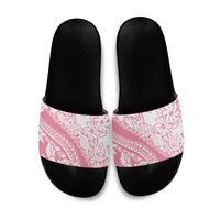 Polynesian Tiare Flower Pink Pastel Vibes Slide Sandals LT14 Pink - Polynesian Pride