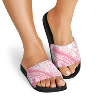 Polynesian Tiare Flower Pink Pastel Vibes Slide Sandals LT14 - Polynesian Pride