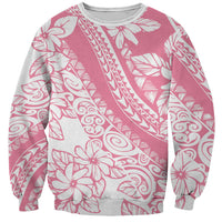 Polynesian Tiare Flower Pink Pastel Vibes Sweatshirt LT14 Unisex Pink - Polynesian Pride