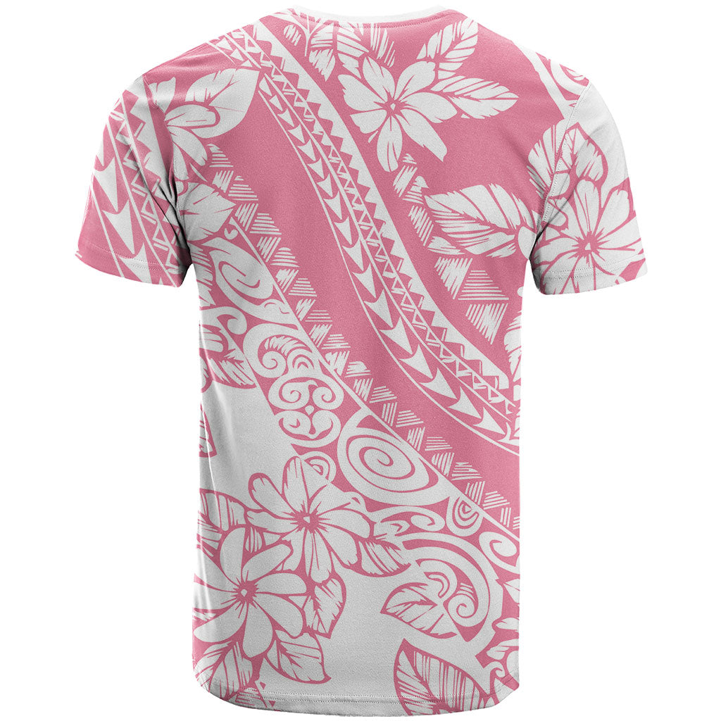 Polynesian Tiare Flower Pink Pastel Vibes T Shirt LT14 - Polynesian Pride