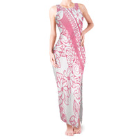 Polynesian Tiare Flower Pink Pastel Vibes Tank Maxi Dress LT14 Women Pink - Polynesian Pride