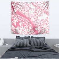 Polynesian Tiare Flower Pink Pastel Vibes Tapestry LT14 - Polynesian Pride