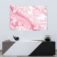 Polynesian Tiare Flower Pink Pastel Vibes Tapestry LT14 - Polynesian Pride