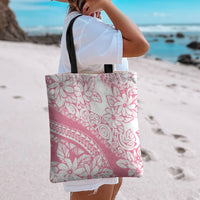 Polynesian Tiare Flower Pink Pastel Vibes Tote Bag