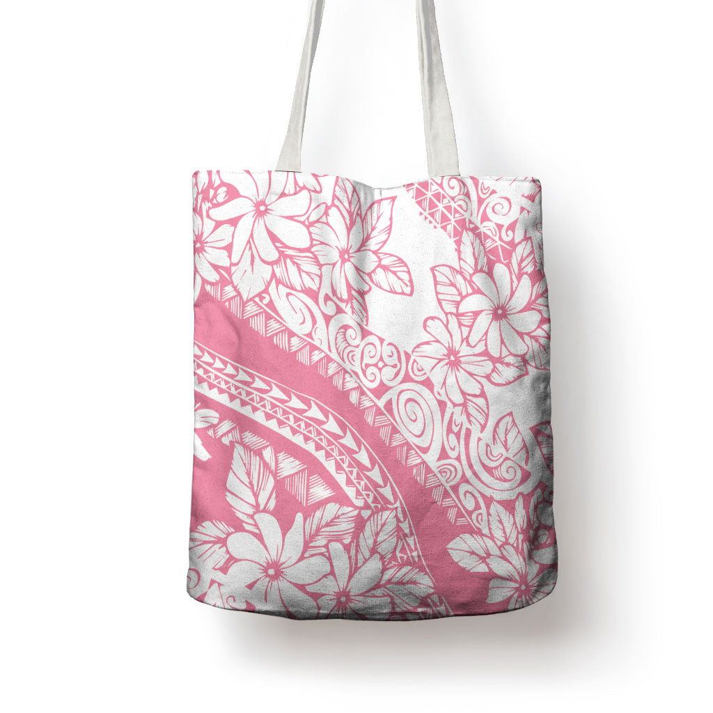 Polynesian Tiare Flower Pink Pastel Vibes Tote Bag