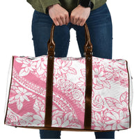 Polynesian Tiare Flower Pink Pastel Vibes Travel Bag LT14 Pink - Polynesian Pride