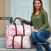 Polynesian Tiare Flower Pink Pastel Vibes Travel Bag LT14 - Polynesian Pride