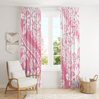 Polynesian Tiare Flower Pink Pastel Vibes Window Curtain LT14 - Polynesian Pride